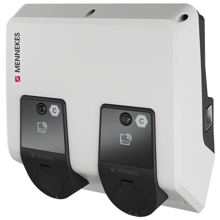 Wallbox mit 2 Ladepunkten, AMTRON® Professional Twincharge